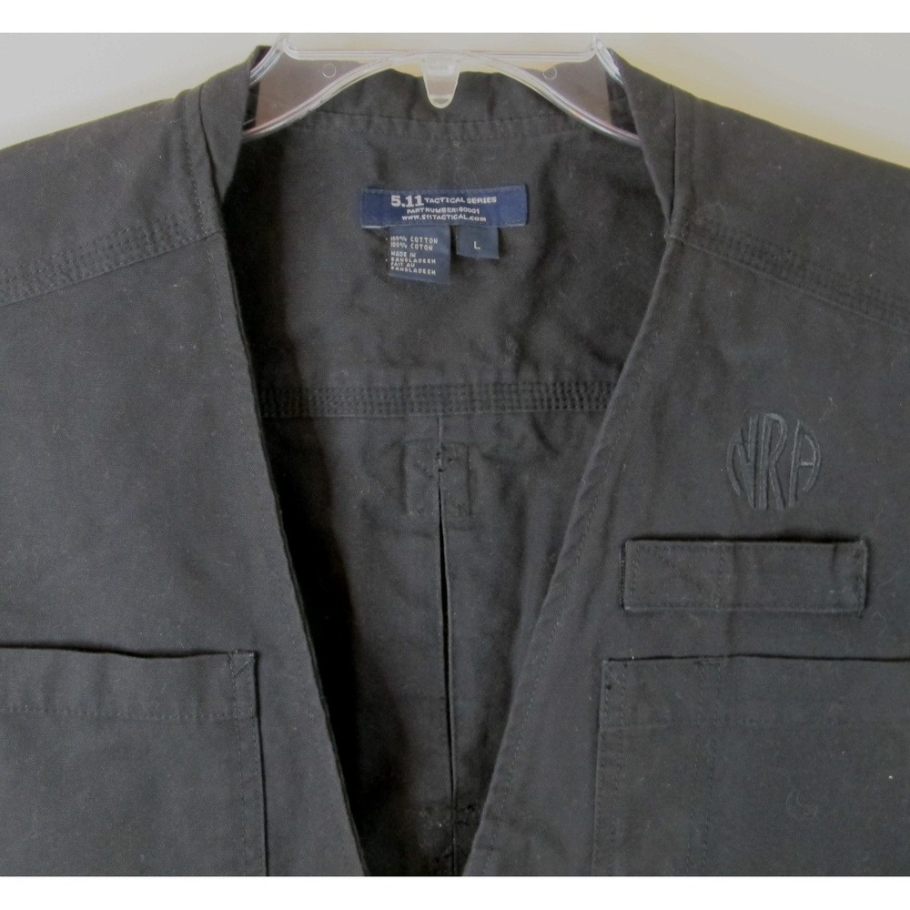 5.11‎ Tactical Series 80001 Black Hunting Fishing Hiking Vest Men's Large NRA - Picture 2 of 10